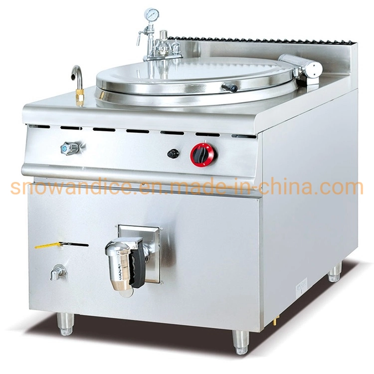 Hotel Kitchen Equipment for Making Soup Gas Soup Kettle Serviced for Restaurant in 60L Counter Top Soup Pot