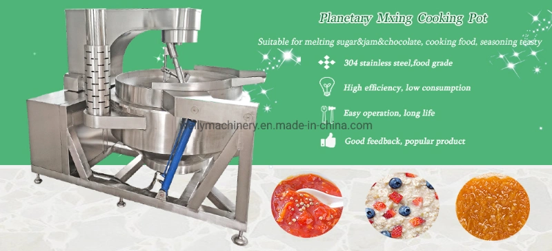 Steam Heating Food Stirring Cooking Mixer Cooking Pot with Mixer