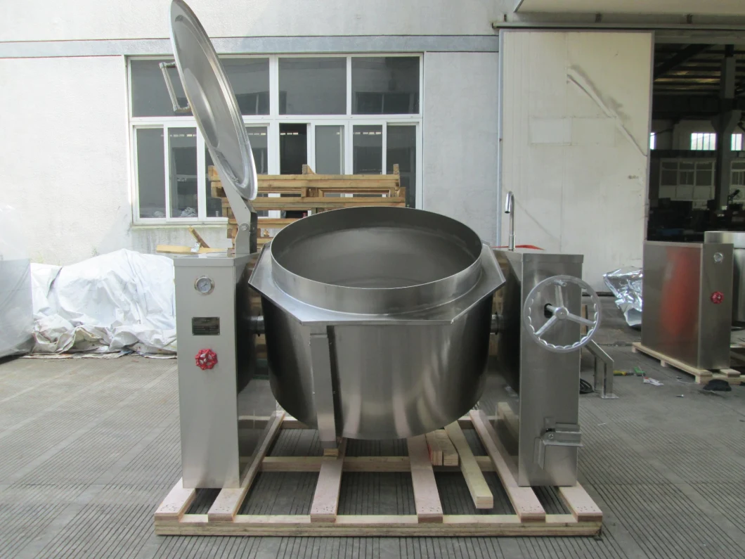 500 Liter Oil Soup Jacketed Cooking Mixer Machine Jacketed Boiling Stirring Pot for Jam Sauce