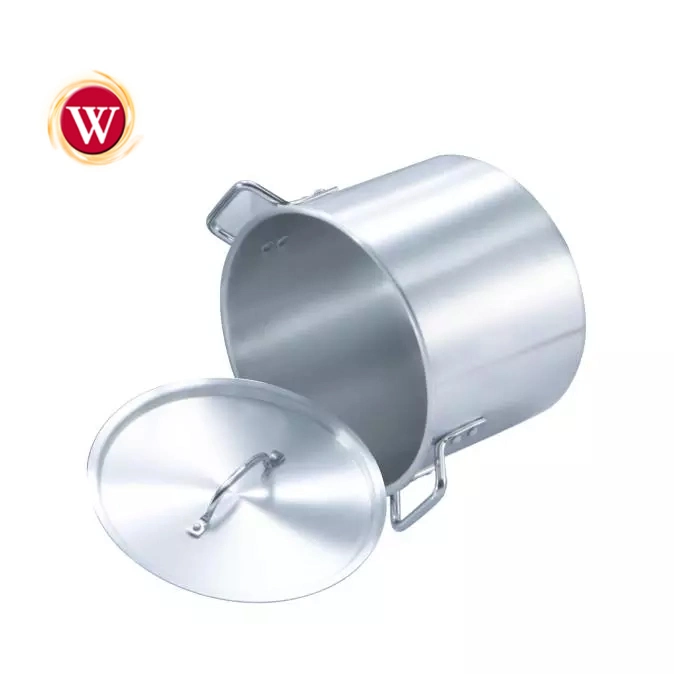 Aluminum Stock Pot Large Capycity 8qt-100qt Cooking Pot Soup Pot with Lid for Commercial Restaurant